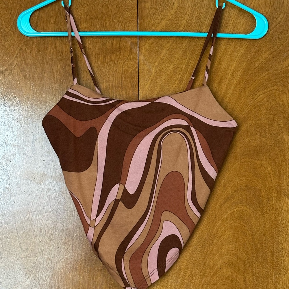 Rebellious Dreamer Swirl Pattern Top